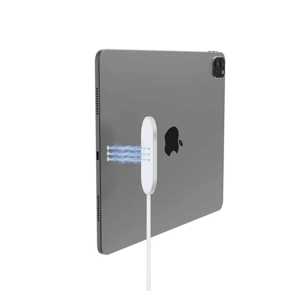 For iPad Pro Magnetic Wireless Charger Aluminum Alloy Fast Charging Smart Charger with USB C to C For iPad Air Pro 13"/11"/12.9" - view 2