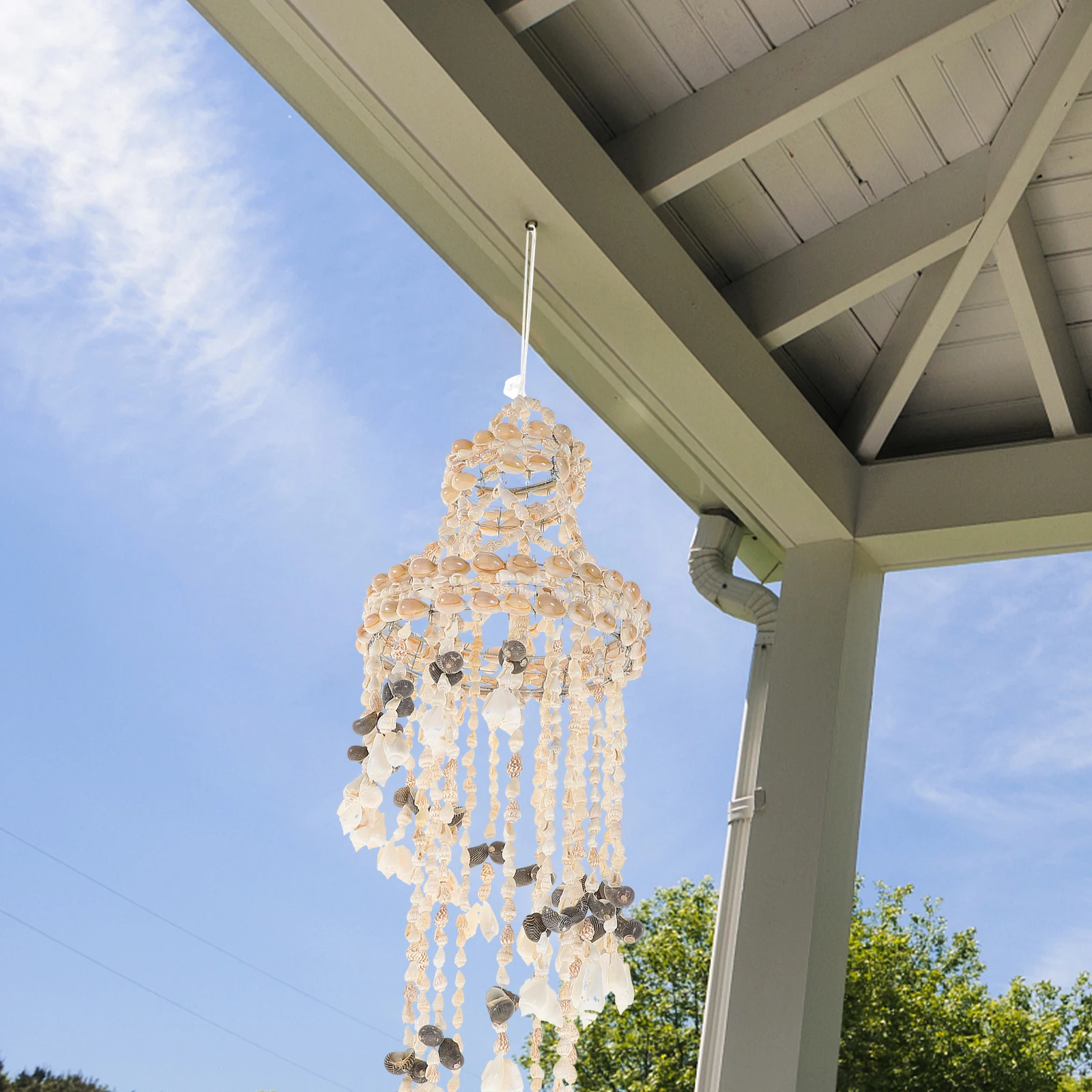 

Sea Shell Wind Chime Hanging Ornament Natural Home Decor For Living Room Bedroom Garden Cafe Window Wall Decoration