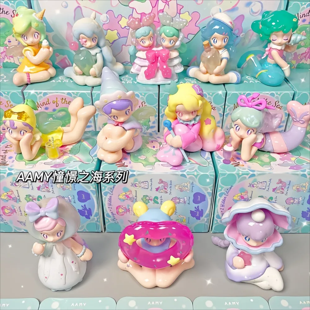 

AAMY Mind of the Sea Series слепая коробка Mystery Box аниме фигурка Kawaii куклы украшения мультфильм коллекционные игрушки подарок-сюрприз