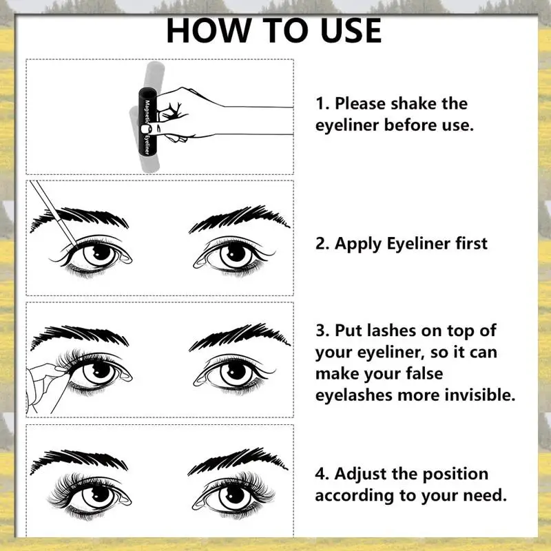 

Лидер продаж, 5 пар разноцветных магнитных накладных ресниц, водостойкая подводка для глаз, набор пинцетов, толстые магнитные накладные ресницы