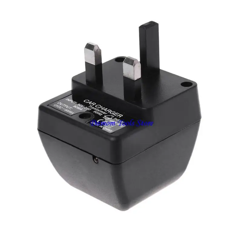 57BE UK Plug 220V AC الطاقة إلى 12 فولت ل Car Careette Converter Supply