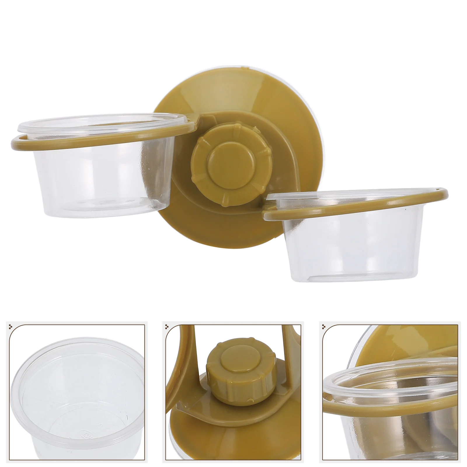 

Hanging Reptile Feeding Basin ABS Durable Stable Design Suitable for Turtles Lizards Multi-Function Pet Food Holder