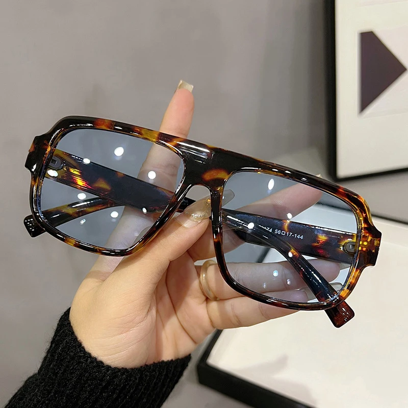 

Vintage Brand Designer Oversized Pilot Sunglasses Women Fashion Popular Big Frame Luxury Sun Glasses Men Punk Eyewear UV400