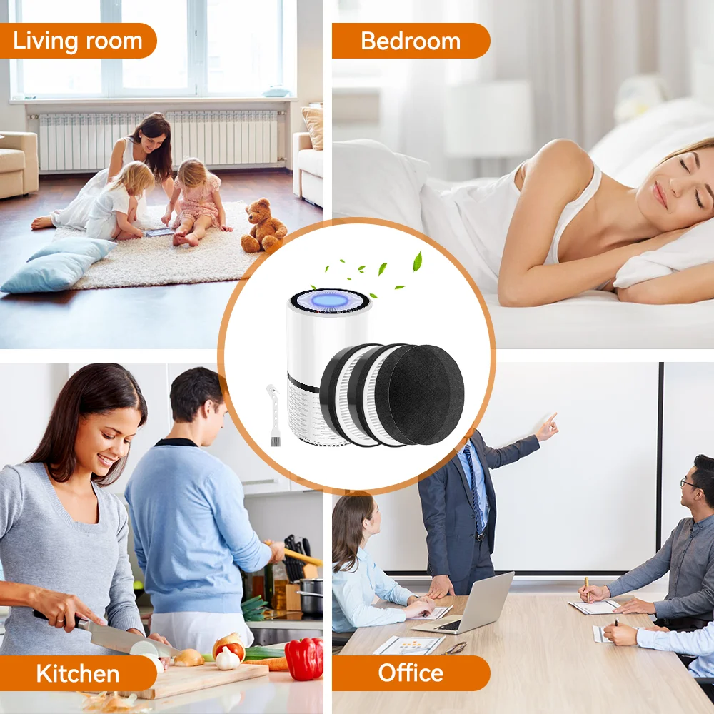 For Levoit LV-H132 Air Purifier PM2.5 3-In-1 H13 True Hepa with Activated Carbon Filter Replacement