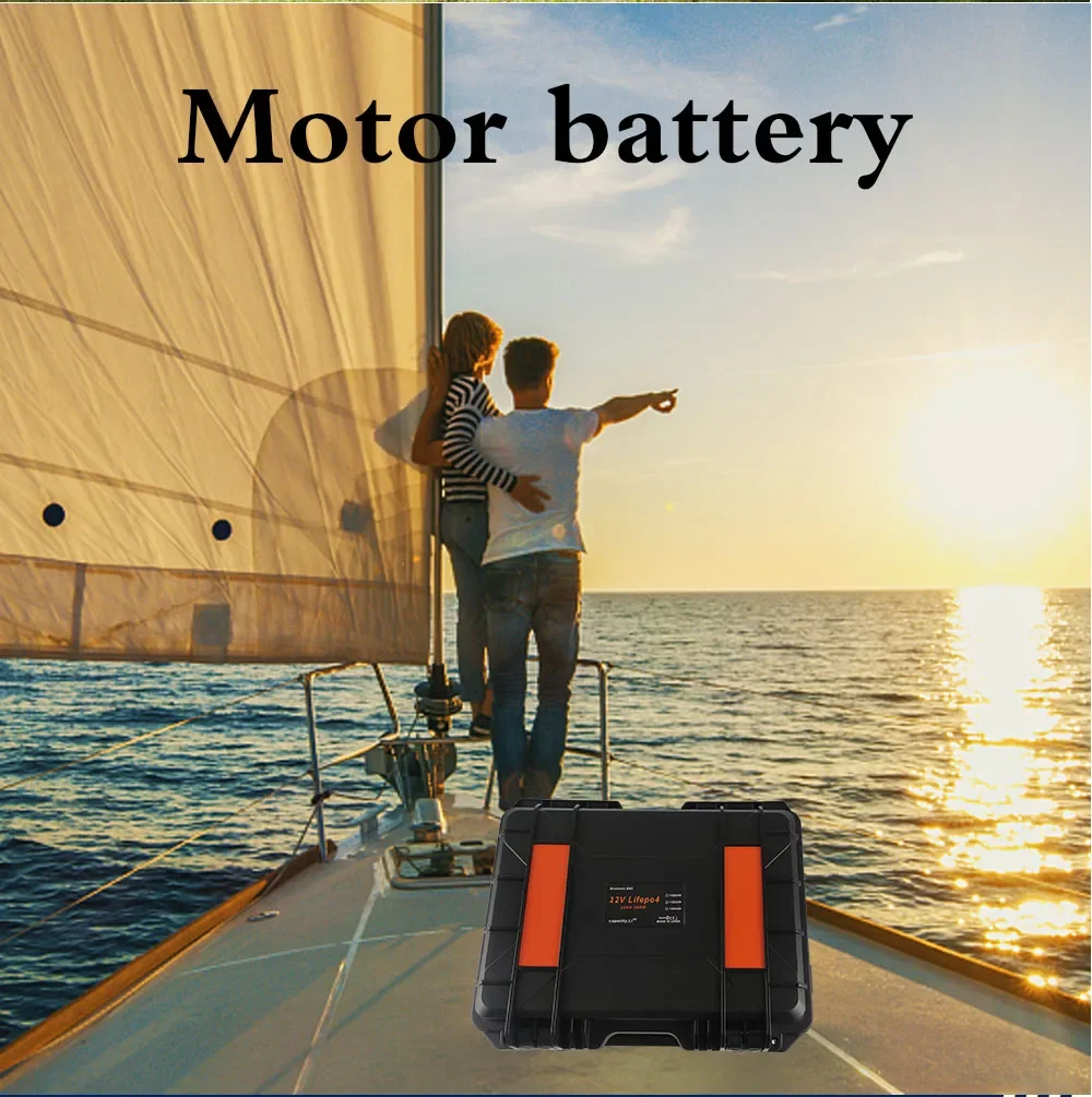 Akumulator 12V100Ah Lifepo4 120ah z Bluetooth BMS do zastosowań zewnętrznych Marine RV Solar Inverter Backup Motor