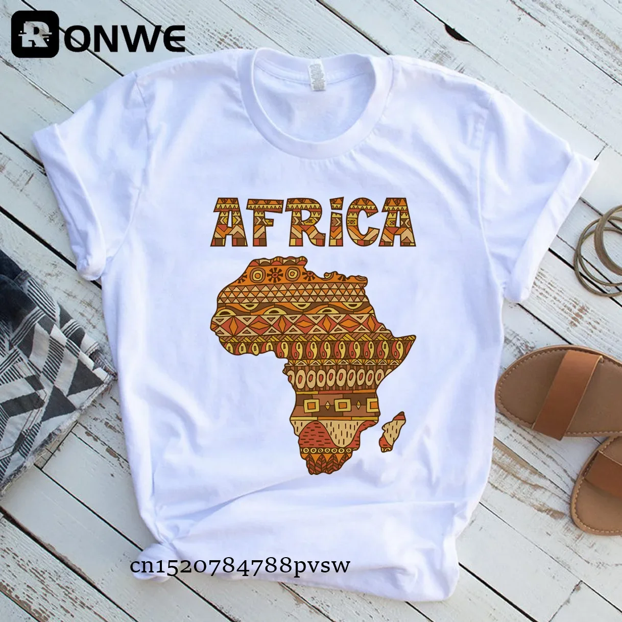 2026 Africa Map Graphic Women T-shirts 2021 Summer Harajuku Female Tops Tee Girl White Printed Clothes Streetwear,Drop Ship
