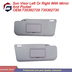 For Fiat Panda 169 MK2 2003-2011 Sun Visor Left Or Right With Mirror And Pocket 735362729 735362730