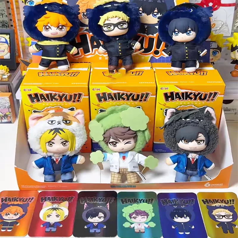 EAKI Haikyu!! Maskottchen-Serie Vinyl Blind Box Sammlerstück PVC Actionfigur Spielzeug Anime Maskottchen Mystery Box Überraschungsgeschenk für Freunde