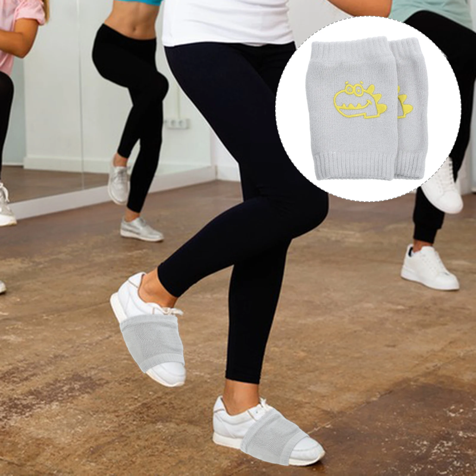 

2Pairs DanceSocks DinosaurGirls DancingSupply overShoesCover CottonMaterial NonSlip LightweightBreathable ProtectFloor