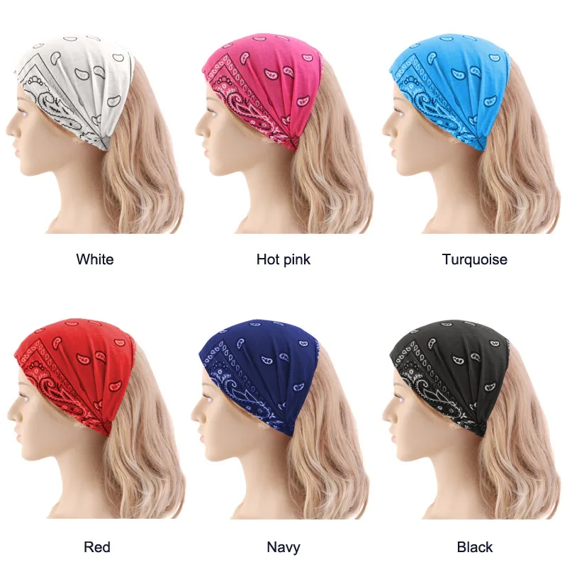 New Women\'s Sport Yoga Headbands Twist Elastic Stretch Hairbands Spa Head Band for Ladies Turban Accessories Headdress