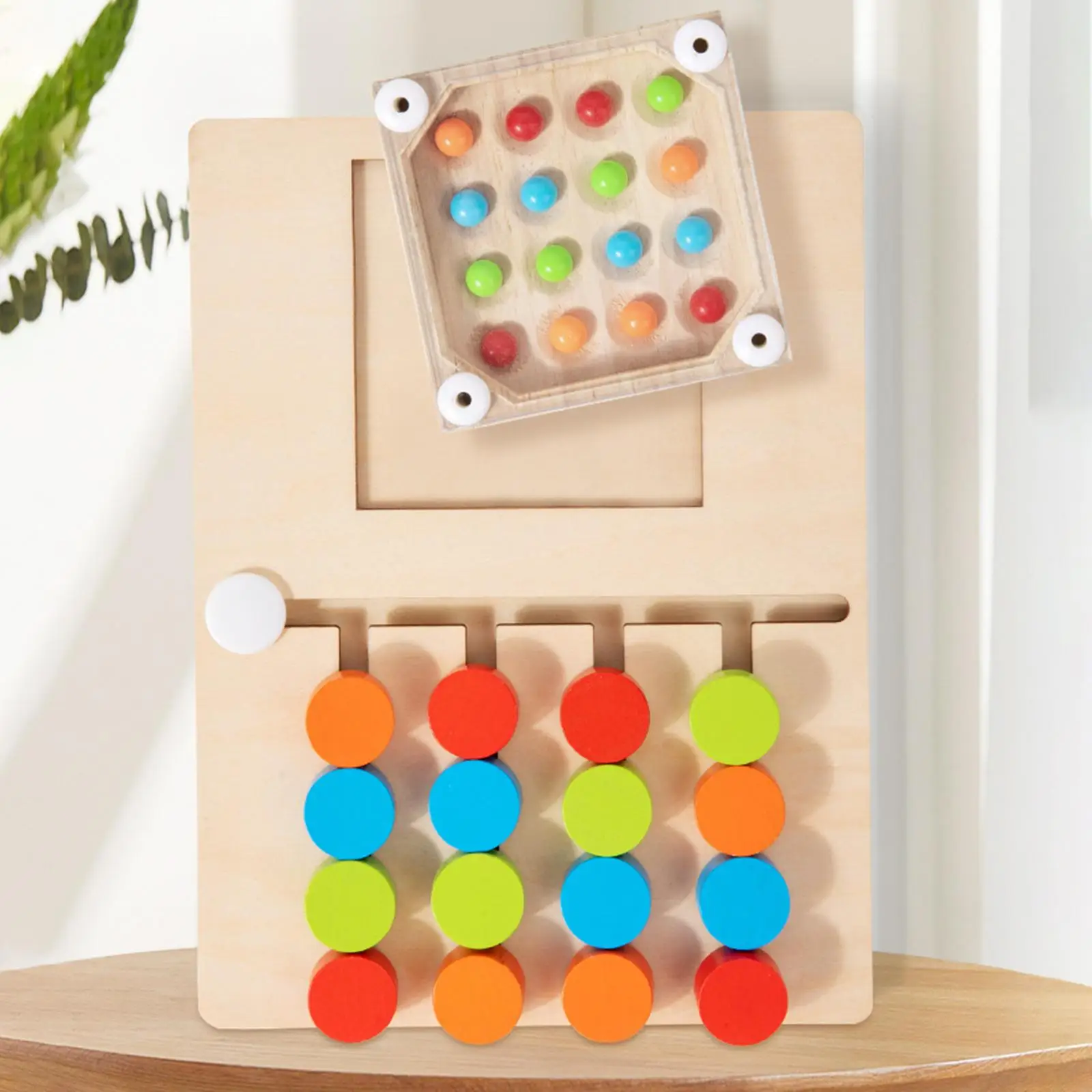 Jeu de logique en bois Montessori pour garçons et filles de 3 à 4 ans, puzzle assressenti, activité