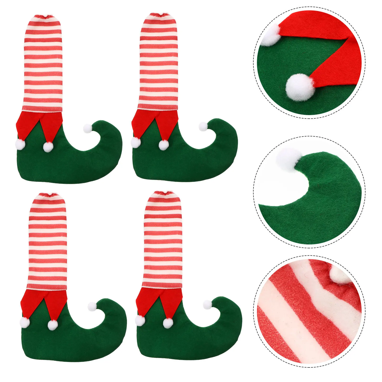 

4Pcs Chair Leg Covers Table Foot Protectors Soft Cushioned Caps for Noise Reduction Floor Scratches Prevention Decorative Set