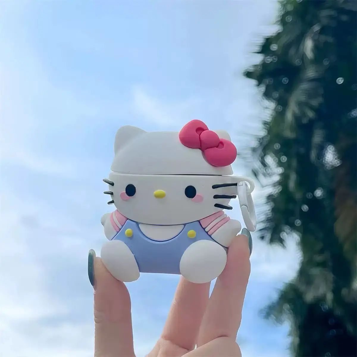 3D Sanrio Hello Kitty Cartoon Kopfhörerhülle für AirPods 4 Niedliche Hüllen für AirPods Pro 3 Pro2 Ladehülle für AirPods 4 3 2 1