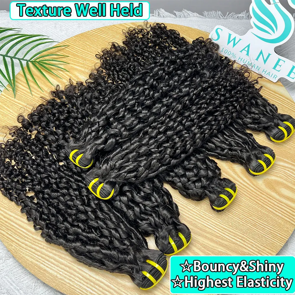 Afro Pixie Curly Unprocessed Raw Virgin 100% Human Hair 1/3/4 Bundles Deal Vietnamese Hair Weave Double Weft Extension