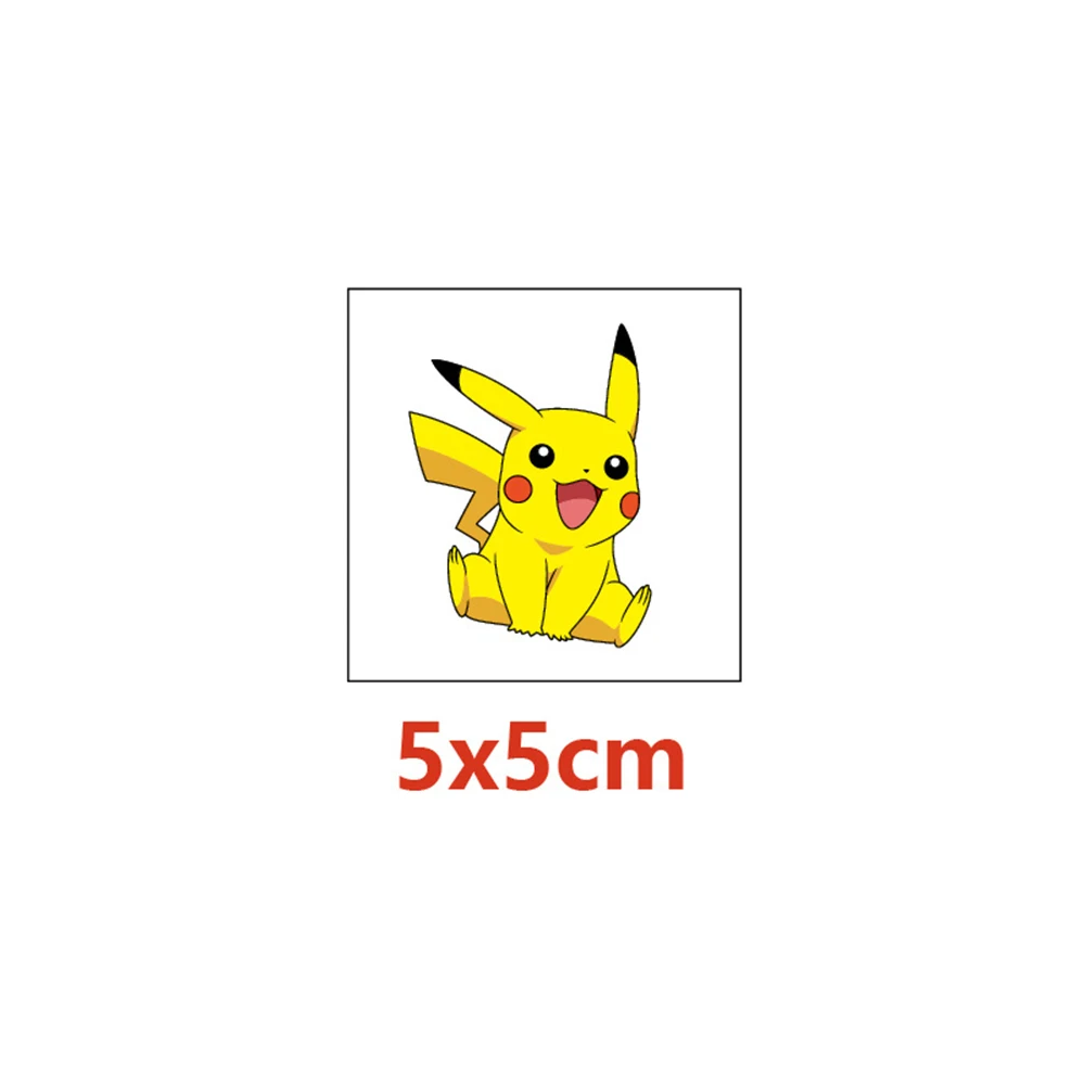 20pcs Pokemon Pikachu Tattoo Stickers Cute Cartoon Children Fake Temporary Tattoos Kids Waterproof Body Art Tattoos Toys Gifts