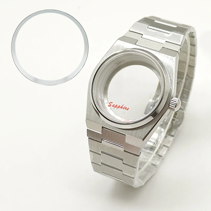 

40mm PRX Super Player Watch Sapphire Glass Gear Case For NH35 NH36 7S26 4R Movement Watch Inner Shadow Combination Parts Replace