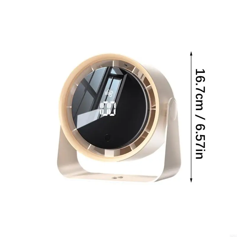 2025 جديد مروحة تبريد الهواء الصغيرة مروحة مكتب صغير هادئ مع ملمس ABS للسرعة القابلة للتعديل