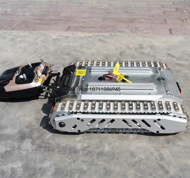 Small Size RC Climbing Crawler Platform with Magnetic Tracks, High Payload Capacity for Vertical Surface Operations
