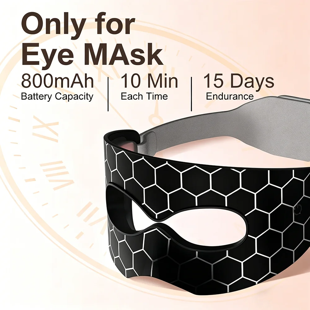 LED-Gesichtsmaske Augenmaske Photorejuvenation Schönheitsgerät Weiß Gelb Blau Rot Lichttherapie Heim-Verjüngungsgerät Hautpflege-Maschine