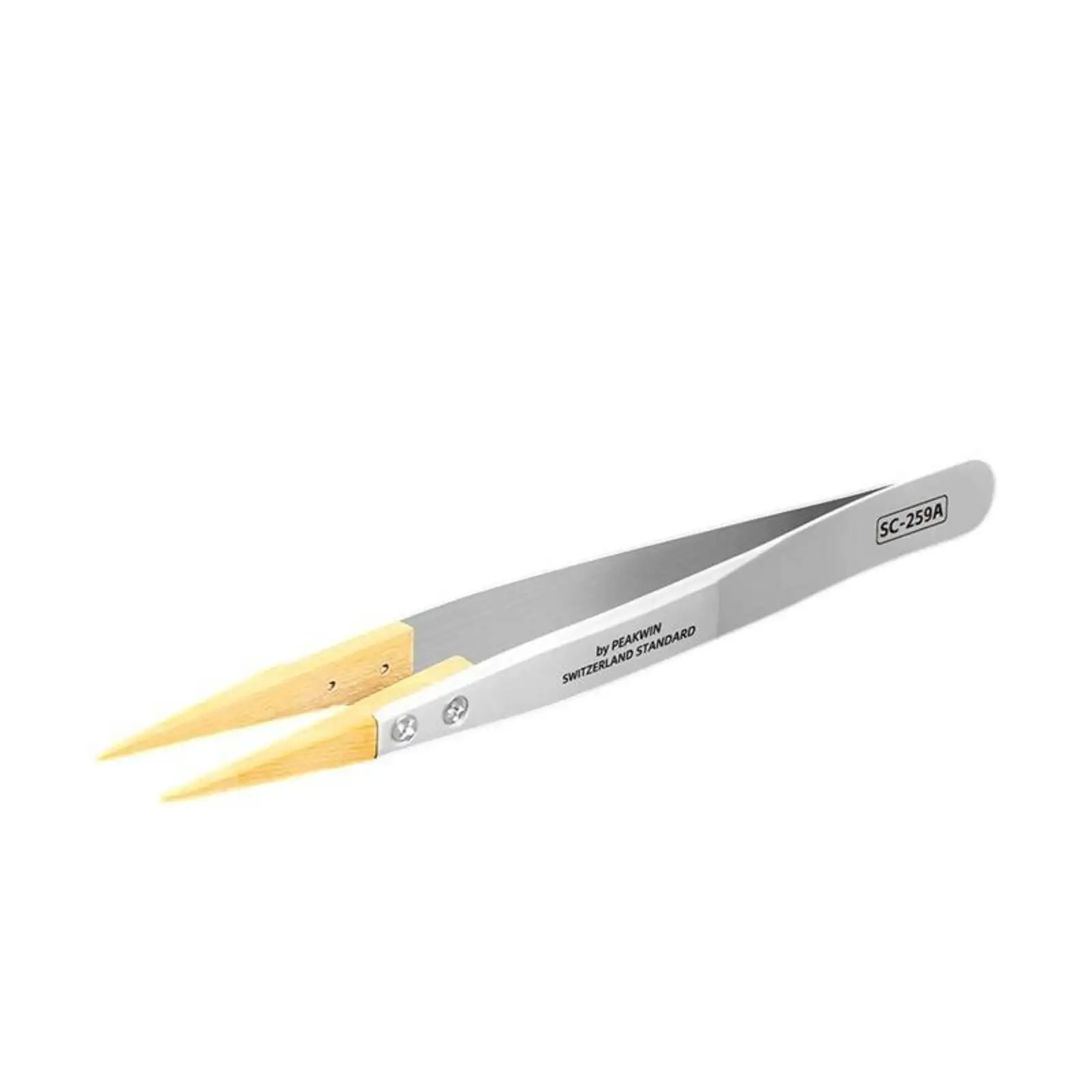 Wood Tip Tweezers Lightweight Tweezers with Wooden Tips Replaceable for Jewelers