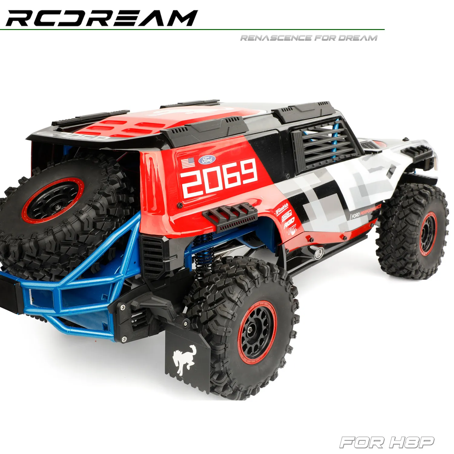 1/8 Mud Flap Mudguard / Side Steps Side Plate for MJX H8P Bronco Option Upgrade Parts #R410N
