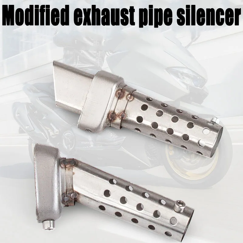 Universal Front Mid End Catalyst DB Killer for Motorcycle Exhaust Muffler Noise Sound Eliminator