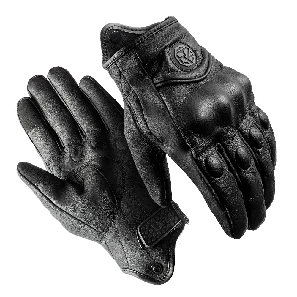 Motorcycle Gloves Men Women Moto Leather Cycling Glove Motorbike ATV Motor M 2XL Bicycle Protection Four Seasons Spring Autumn image 2