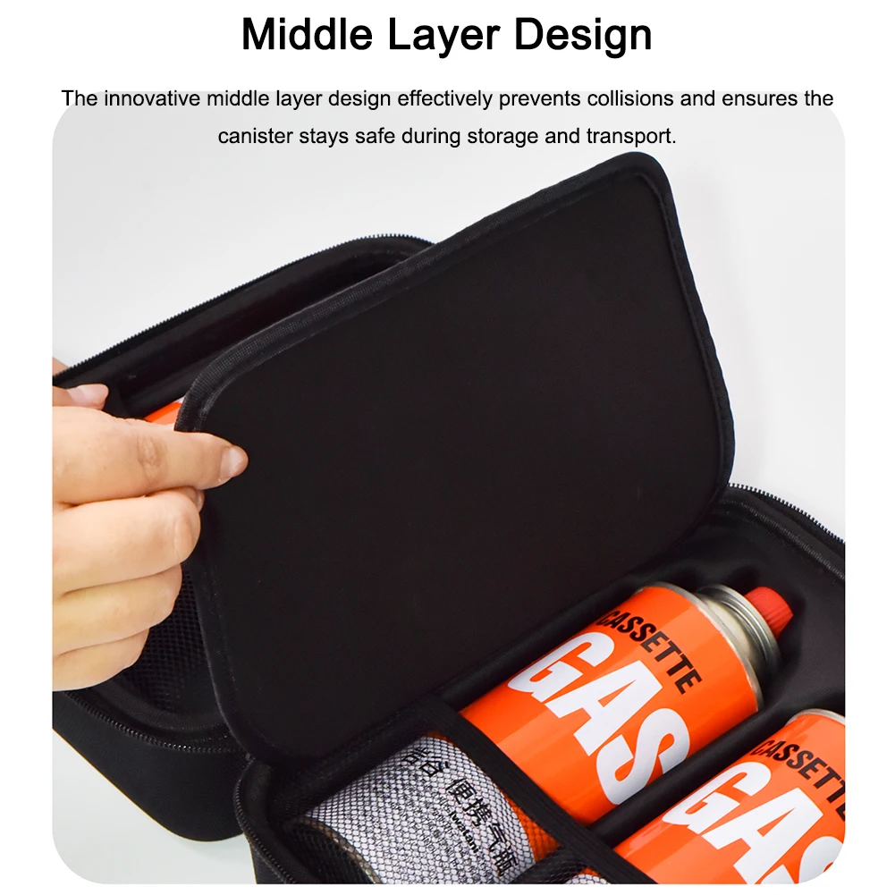 Outdoor Gas Canister Hard Storage Case–Thickened EVA Empty Bag