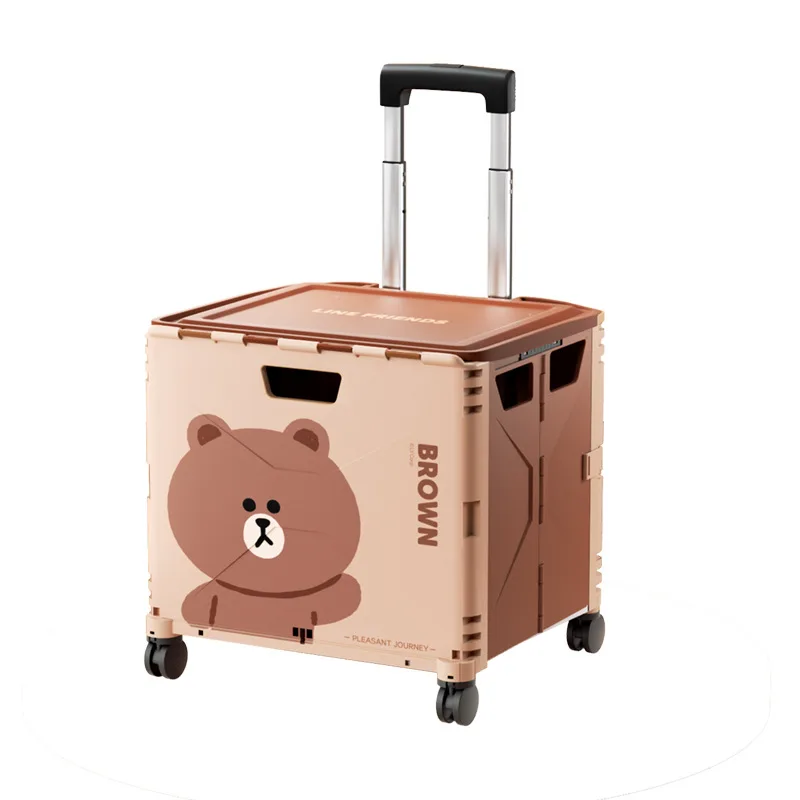 Car Trunk Storage Box Car Outdoor Storage Box Cassette Box With Wheels Folding Trunk Organizing Trolley