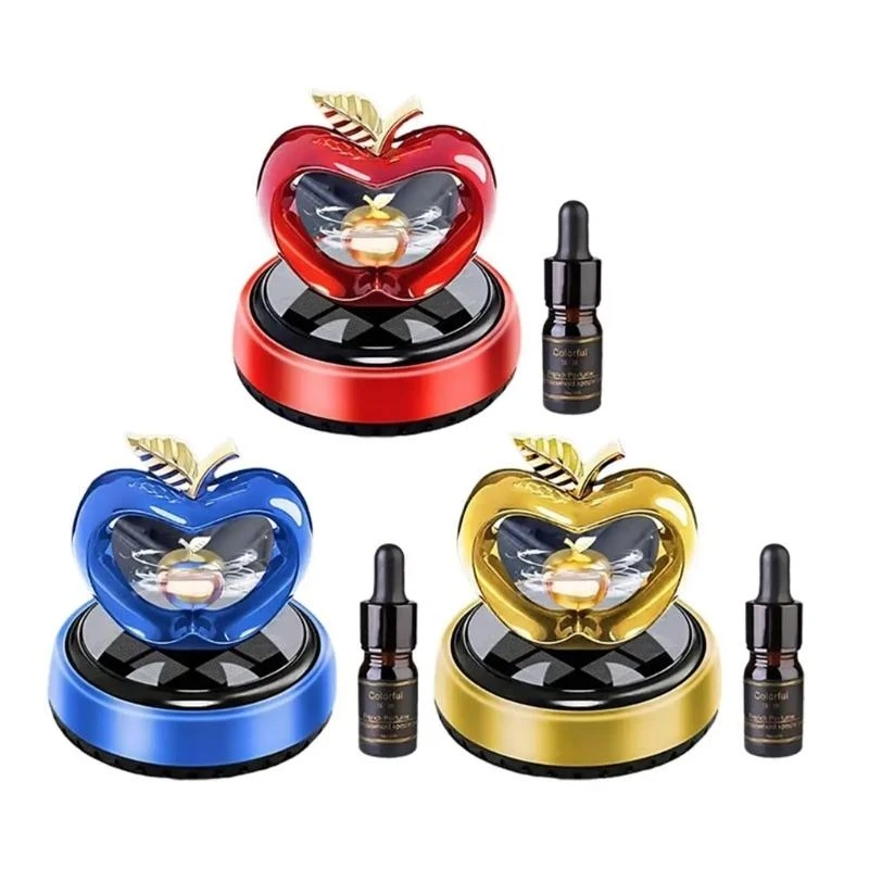 Heart Solar Car Fragrances decors Refreshing Scent Car Dashboard Decorations R6FB