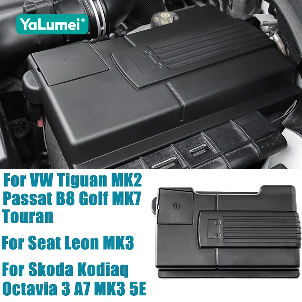 For Tiguan 2 Passat B8 Golf Sportsvan Mk7 Touran Car Electrode Engine Battery Cover Protection Cap Waterproof Protector Shell