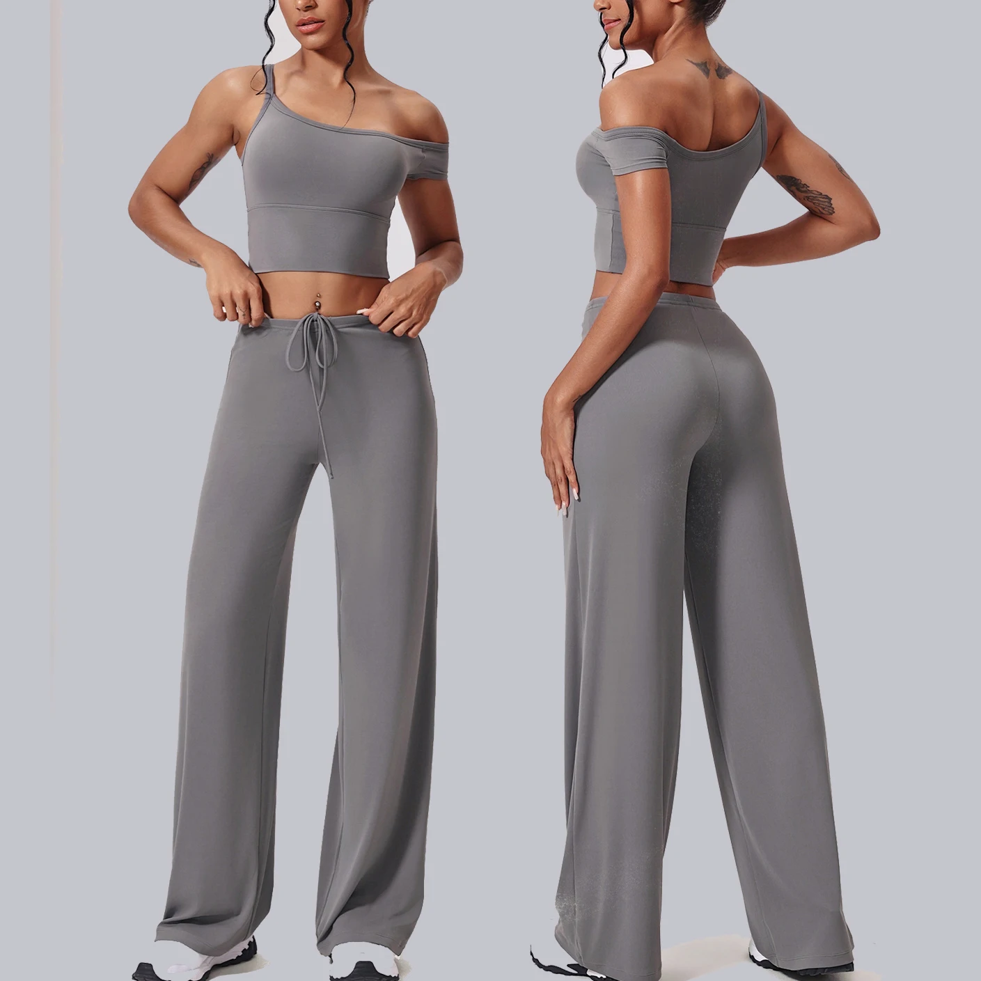 

Women Sportswear 2 Pieces Yoga Set Gym Clothes Sports Suits Fitness Set Workout Tracksuits Sports Bra Gym Leggings