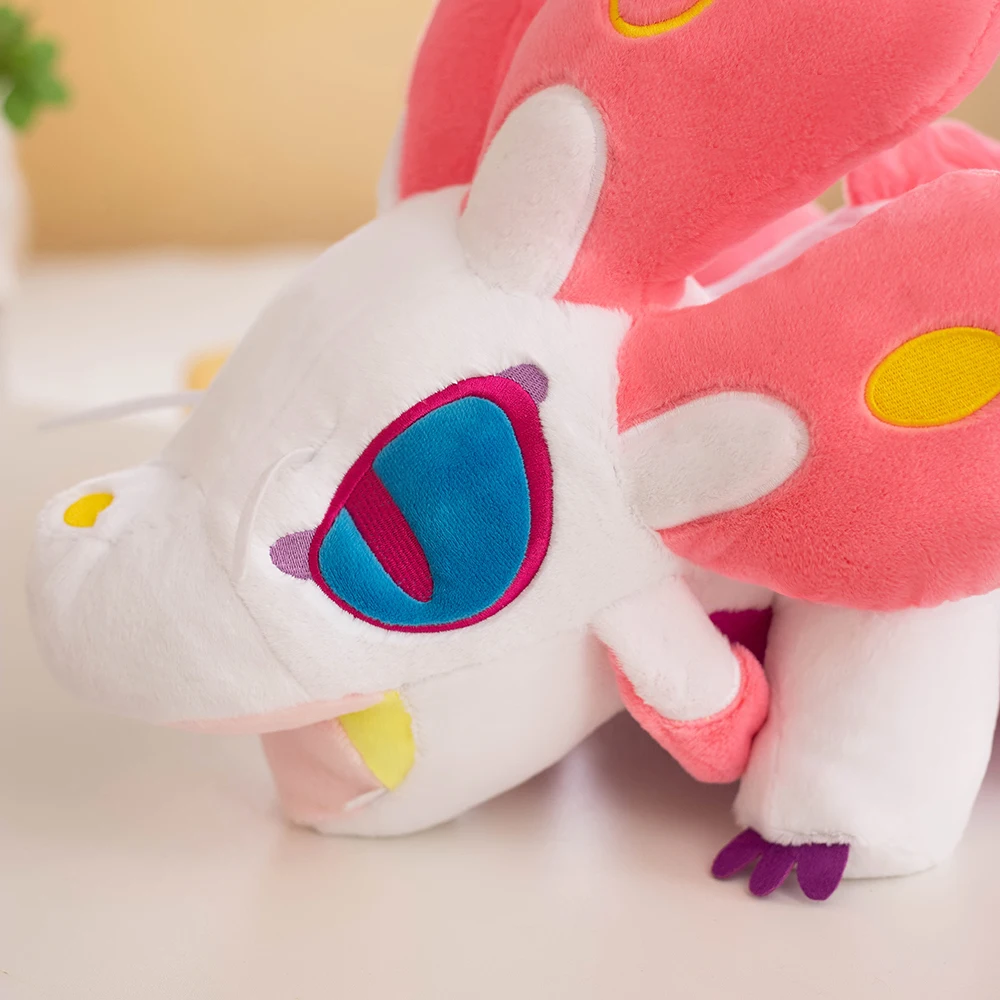 Monster Hunter Rise Palamute Cartoon Figure Mizutsune‌ Anime Fox Plush Dragon Toy Kawaii Stuffed Dolls Big Plushie Pillow Gifts