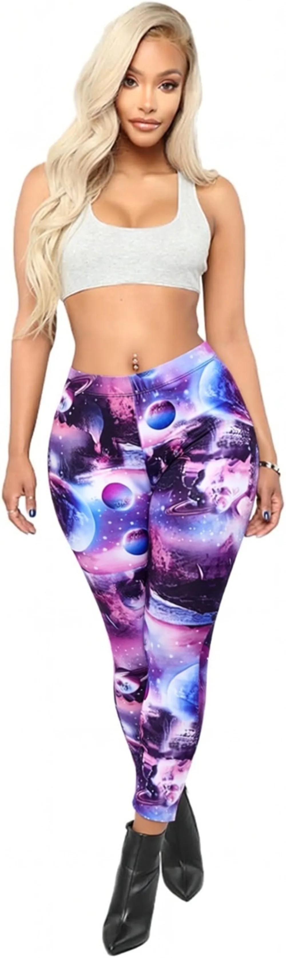 Printed Leggings Basic Workout Yoga Pants Buttery Smooth Womens Leggings