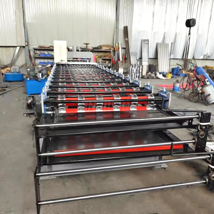 Glazed Tile Roll Former Single Layer High Precision Forming Smooth Surface Antique Glazed Metal Tile Production Machinery