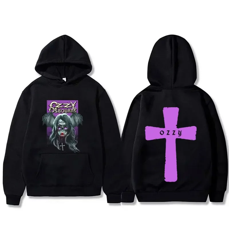 

Хеви-метал-рок-группа, черная Sabbath Ozzy Osbourne, винтажная толстовка с капюшоном для мужчин и женщин, уличная одежда в готическом стиле панк, мужская модная толстовка