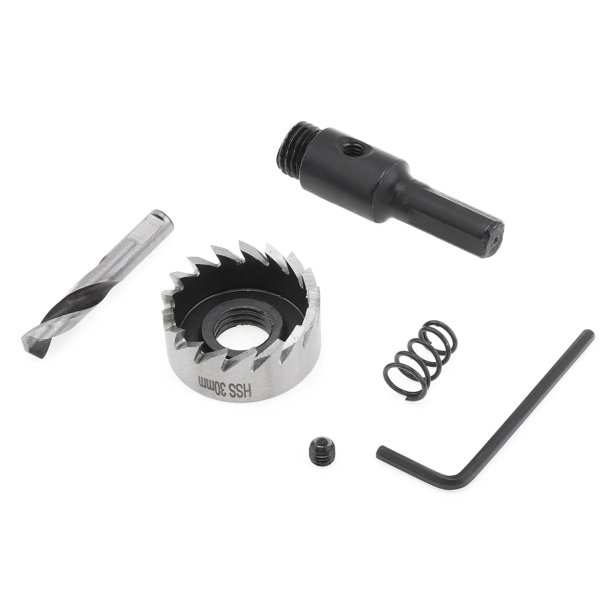 5 Cái/lốc Mũi Khoan HSS Lỗ Cưa Bộ Thép Không Gỉ Kim Loại Hợp Kim 16 18.5 20 25 30Mm