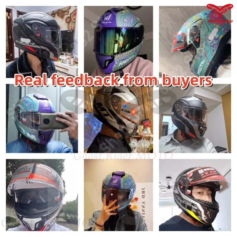 MT Helmet Anti Glare Dual Lens Motorcycle Cruising Full Helmet Crash DOT Certification Helmet Motorcycle