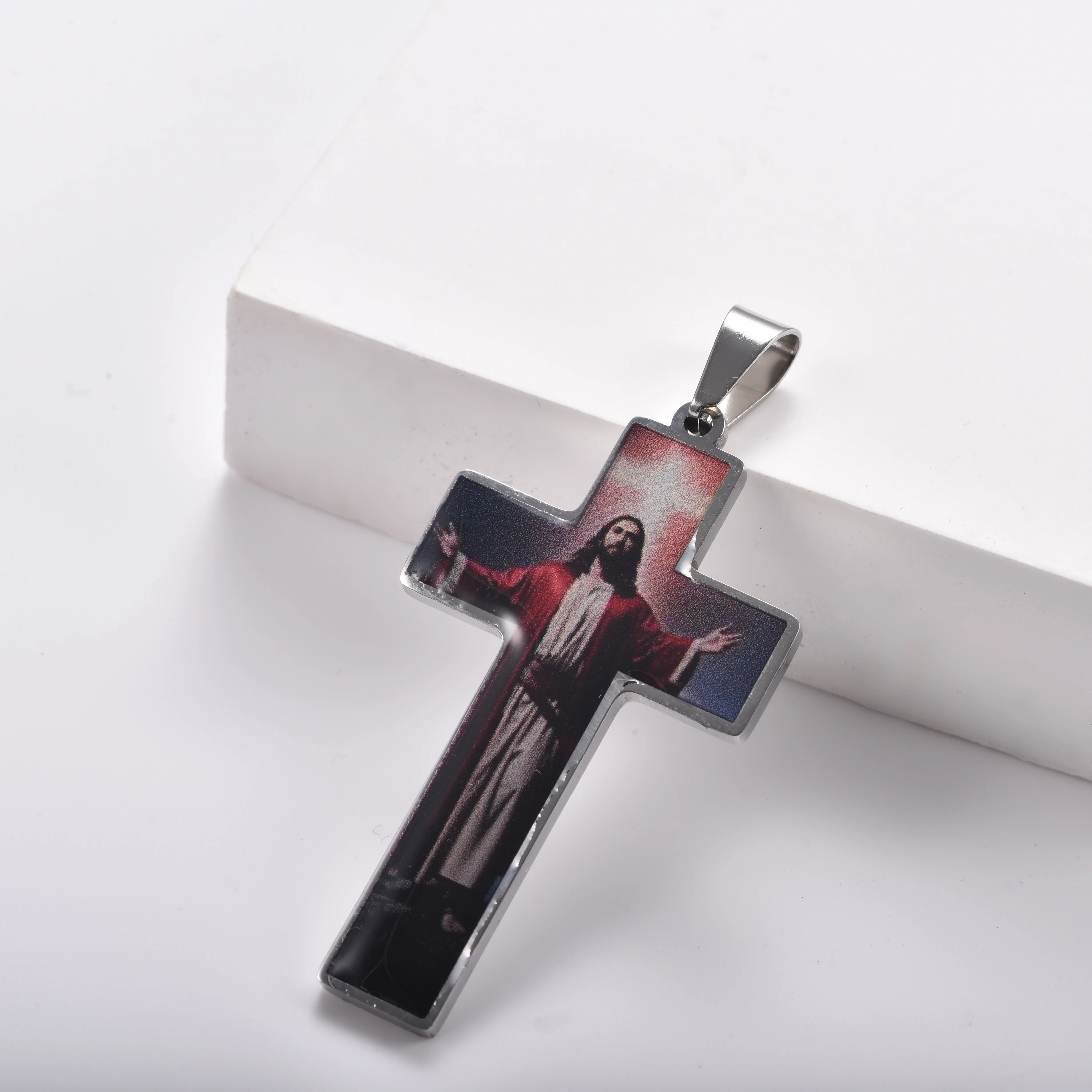 9 verschiedene christlich-religiöse Halsketten mit Jesus- und Jungfrau-Maria-Motiven, Unisex-Schmuckgeschenk – Detail 5