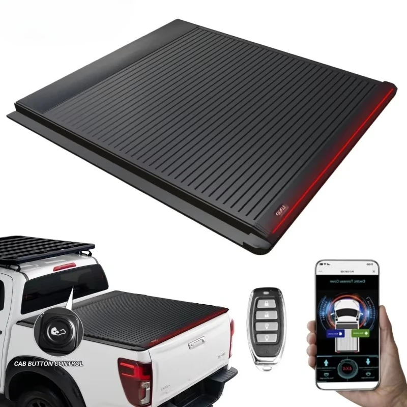 

Pick up Aluminum Back Roller Shutters Lid Truck Trunk Bed Cover Retractable Tonneau Cover for Mazda Bt50 2018 2024custom