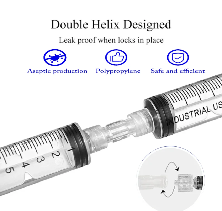 

Medical Plastic Female To Female Coupler Luer Syringe Connector Transparent For Pneumatic Parts Leak Proof