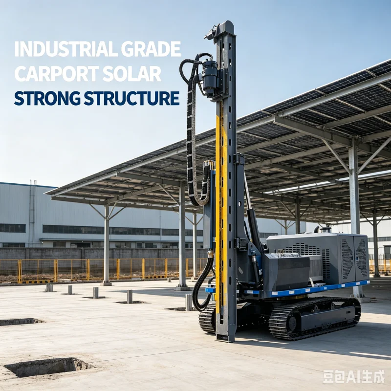 Diesel Solar Pile Driver Electric Motor Auger Drilling Rig For Photovoltaic Foundation Ground Screw Piling Machine Equipment