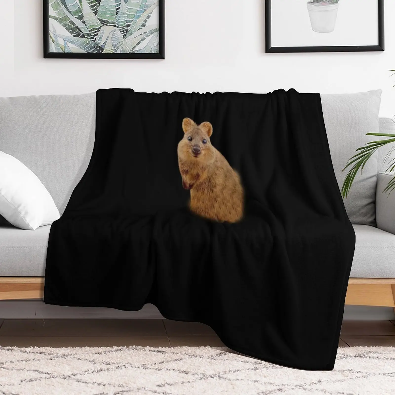 quokka Throw Blanket Soft Hair Blankets