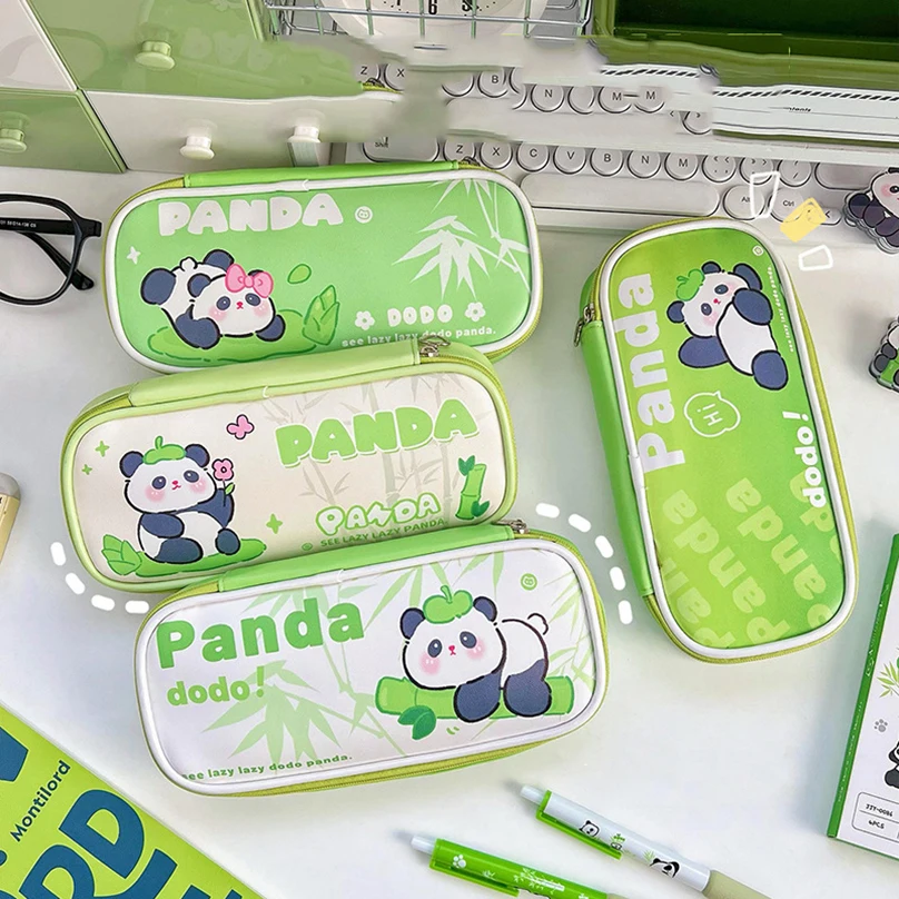 Panda Pencil Case Trousse Cute Pencil Cases School Supplies Large Capacity Estuche Escolar Piornik Stationery Pencil Pouch