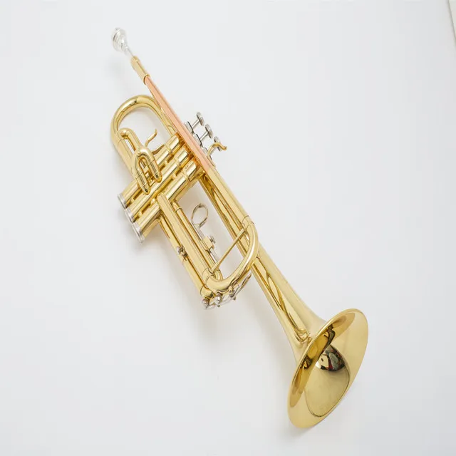 

Quality Choice Band Performance Instrument Brass Instrument Gold lacquer professional Trumpet OEM