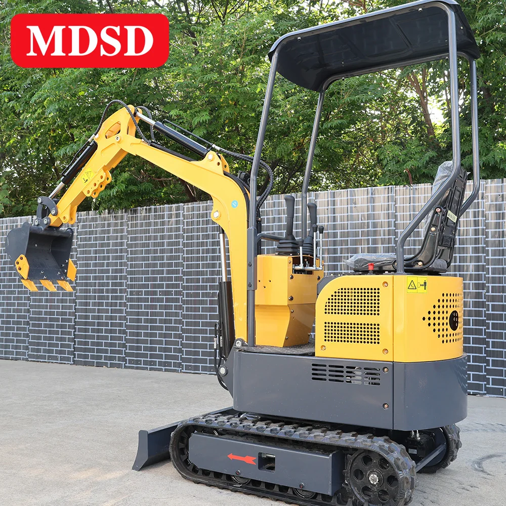 Miniescavadeira de 1-2 toneladas com vários acessórios disponíveis O Epa Euro 5 para miniescavadeira personalizada para fazendas e pomares