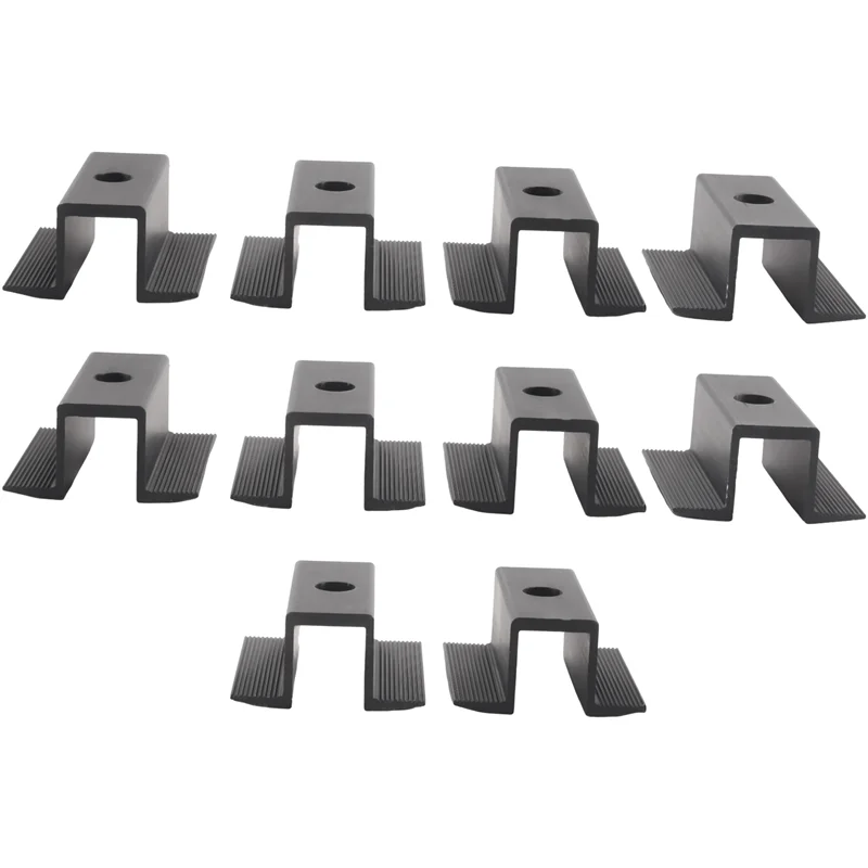 ETRT 40 X Centre Clamp PV Solar Panels, Black, Module Clamp For All Frame Heights, Solar Panels Bracket For Solar Panels Roof