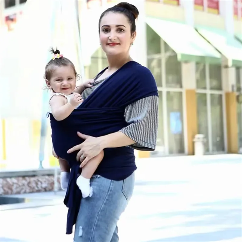 Modern Style Solid Color Baby Wrap Towel Multifunctional Outdoor Baby Carrier Supplies Elastic Soft Universal Baby Carrier