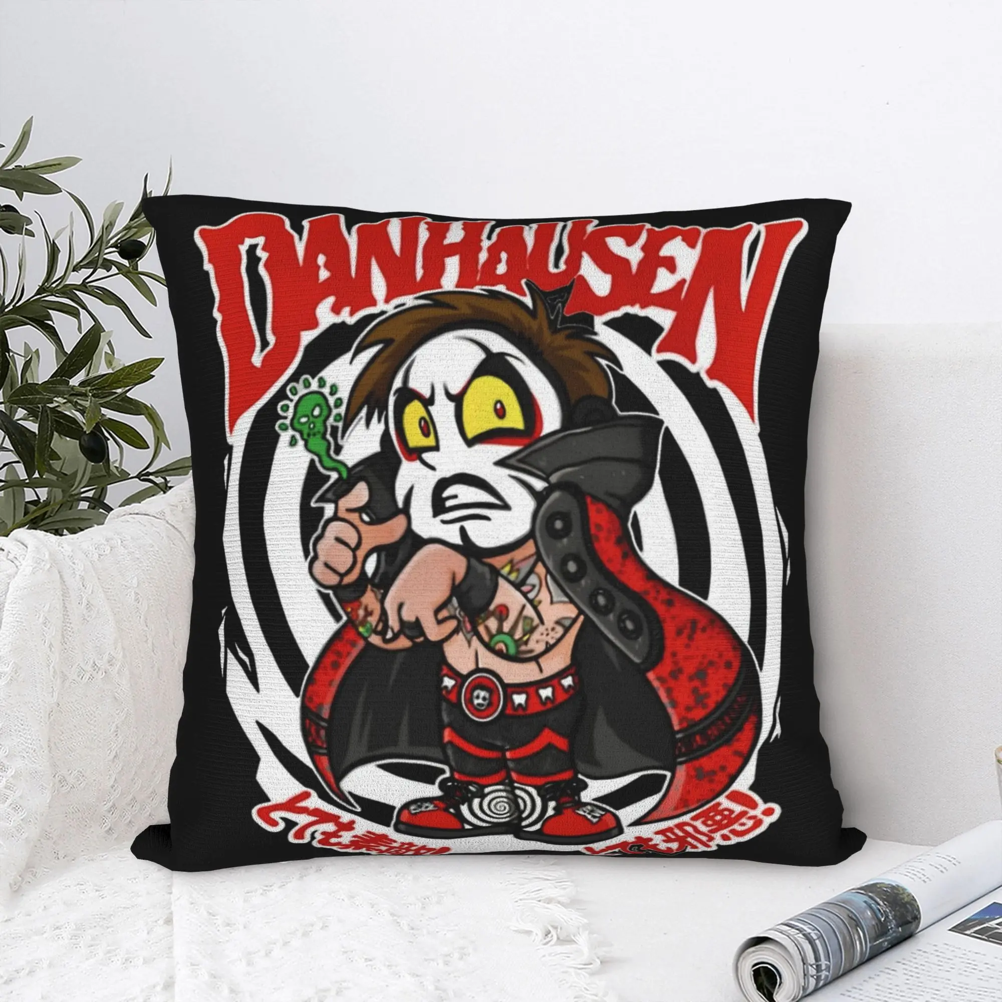 Danhausen Wrestling Evil Square Pillow Case  Cushion Cover Awesome Polyester Decorative Throw Pillow Case Cover for Sofa 18