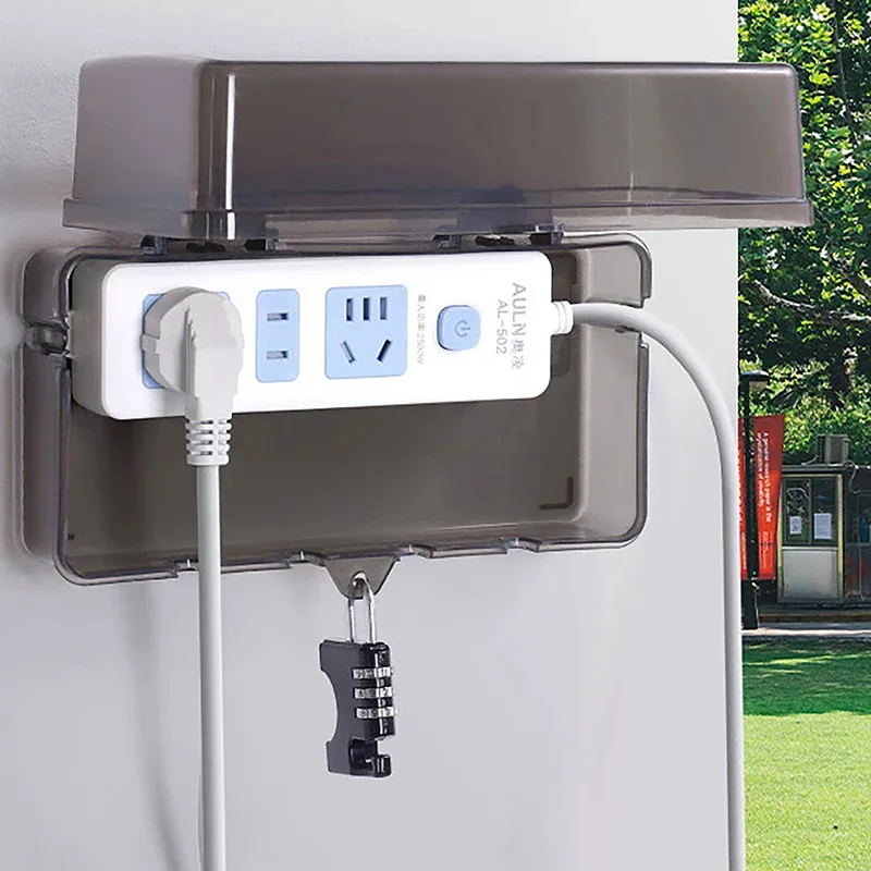 

1/2Pc Outdoor Electrical Boxes Waterproof Cable Management Box Rain-Proof Weather Proof Plug Box Waterproof Box For Wiring Board